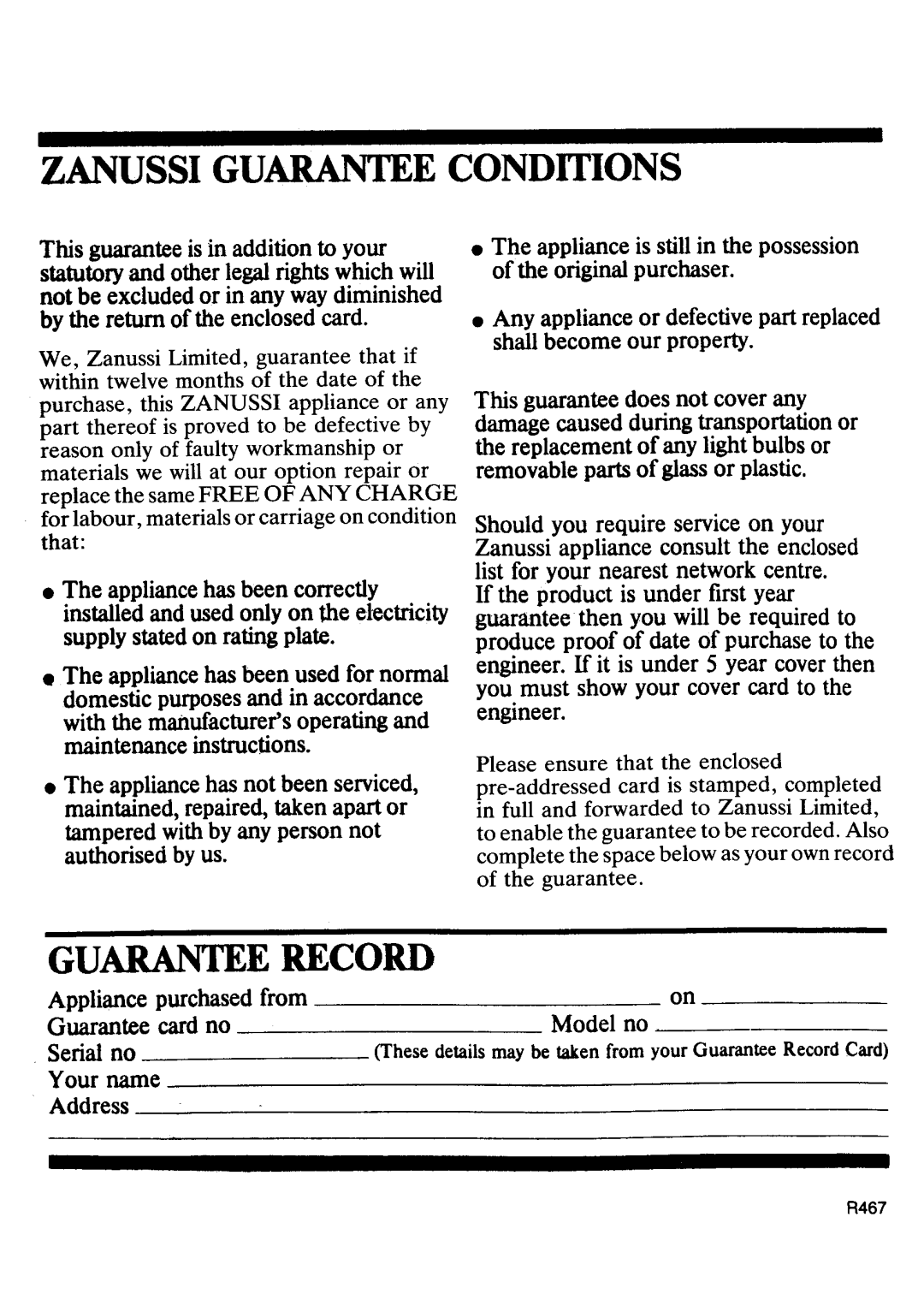 Zanussi EM612, EM614 manual 