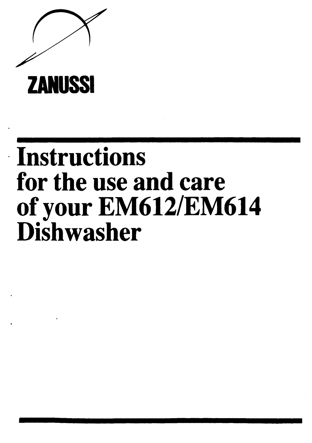 Zanussi EM614, EM612 manual 