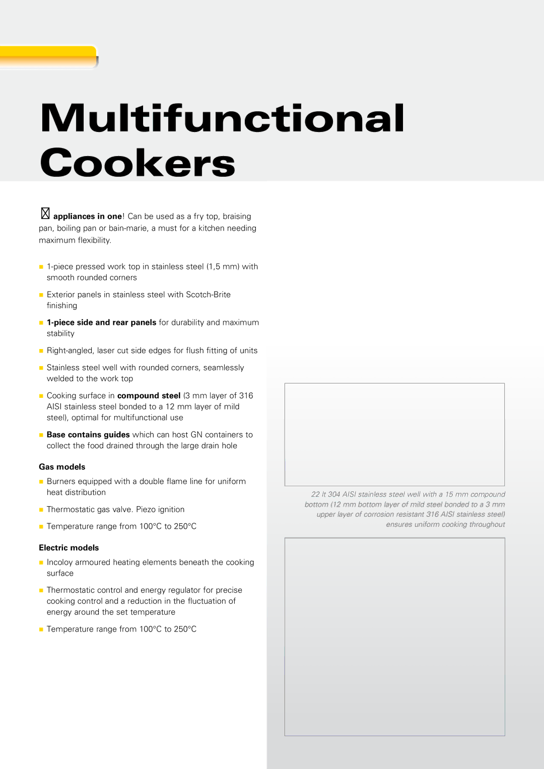 Zanussi EVO700 manual Multifunctional Cookers 