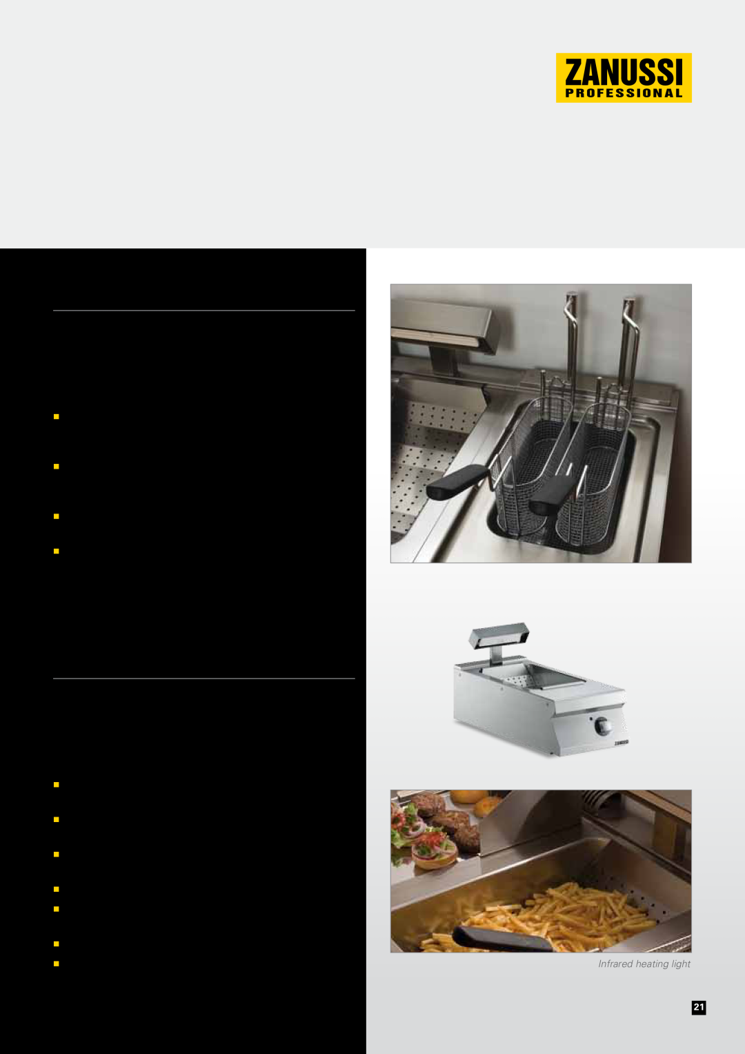 Zanussi EVO700 manual Automatic Fryer, Electric Chip Scuttle, On/off switch 