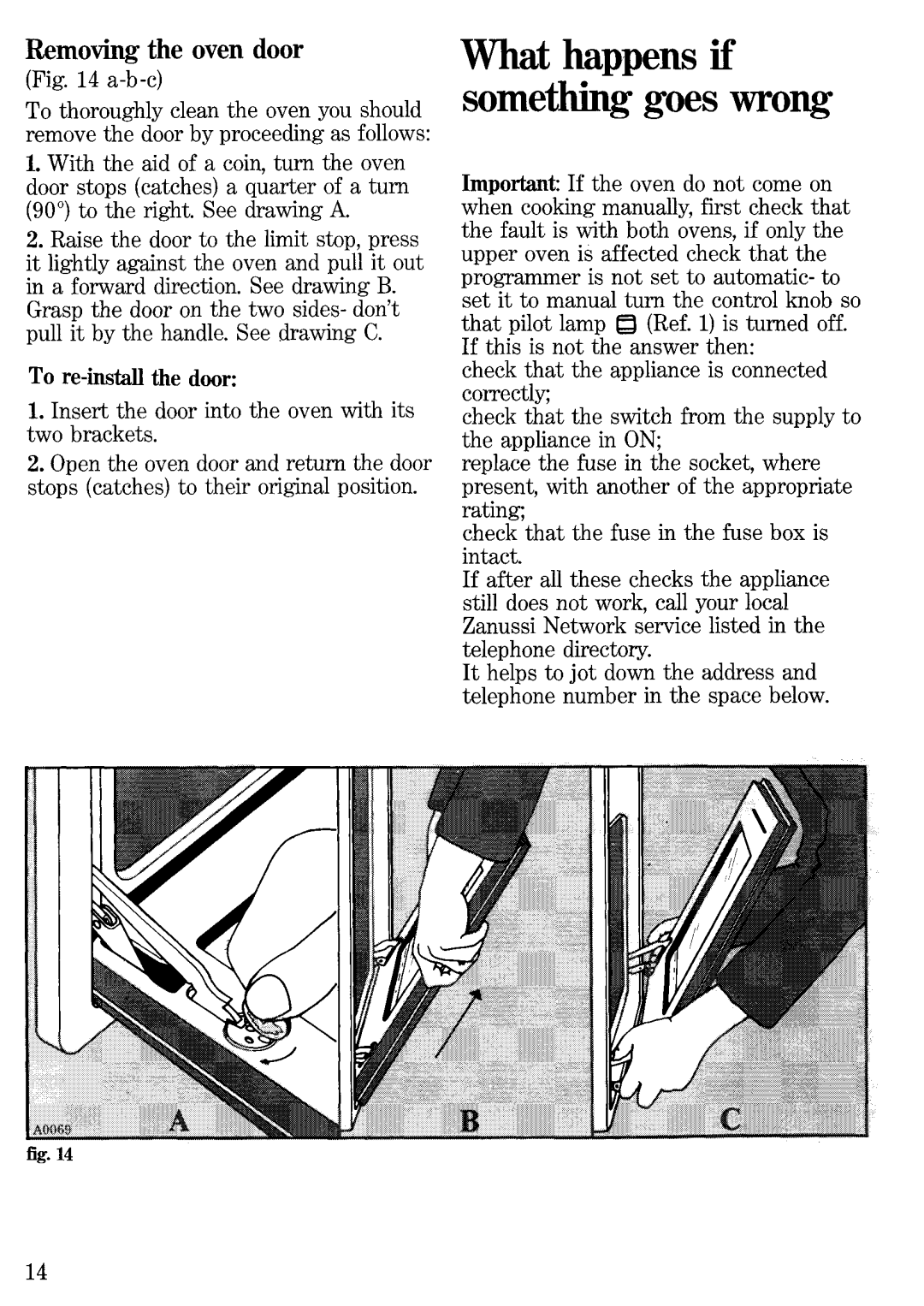 Zanussi FB 515 manual 