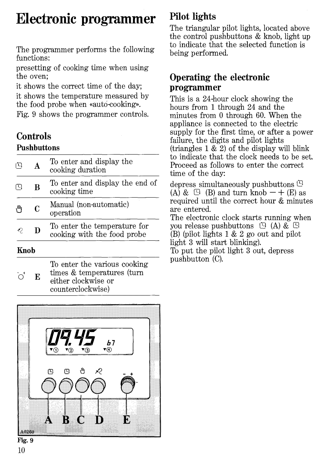 Zanussi FBi 624 manual 