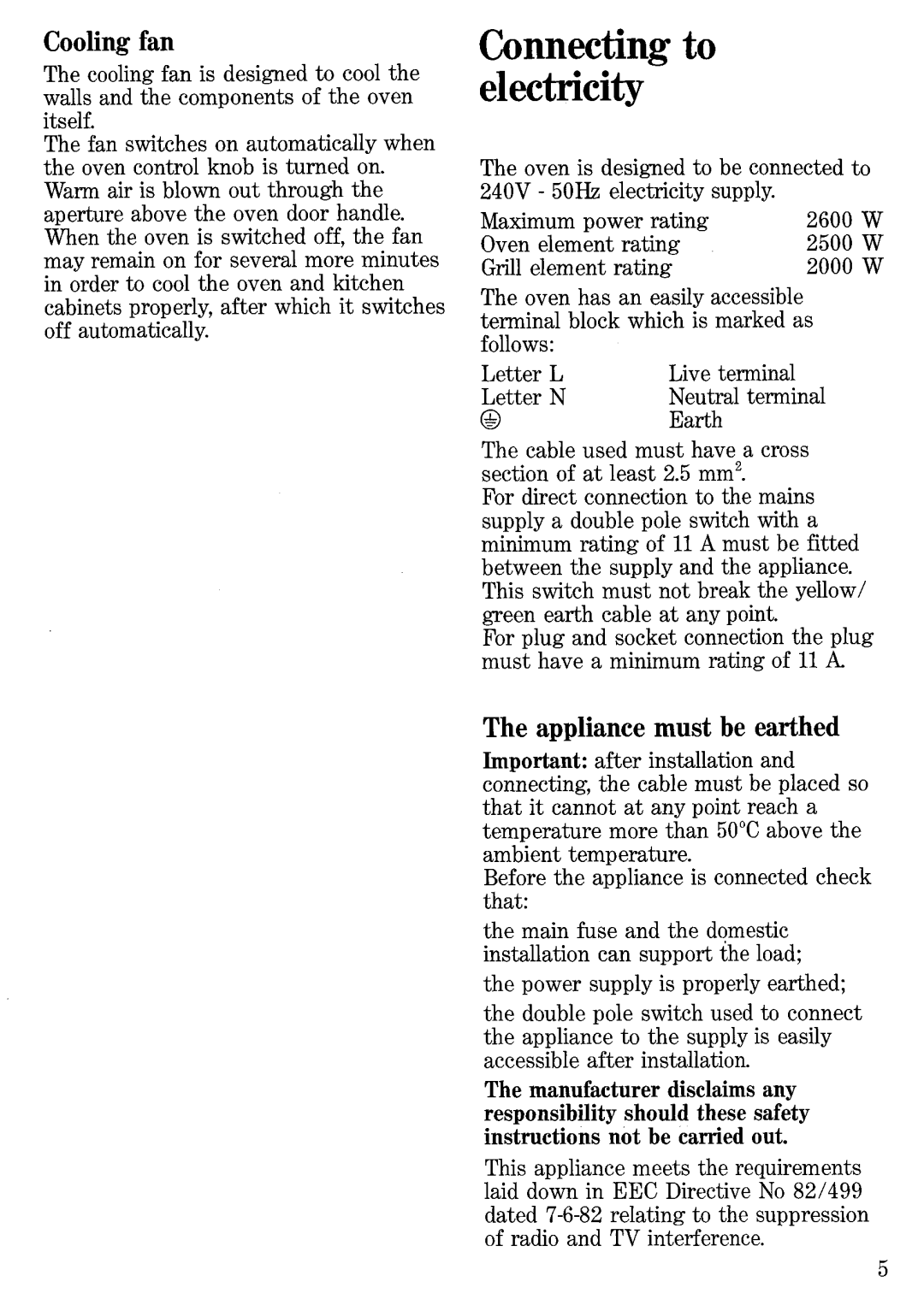 Zanussi FBi 624 manual 