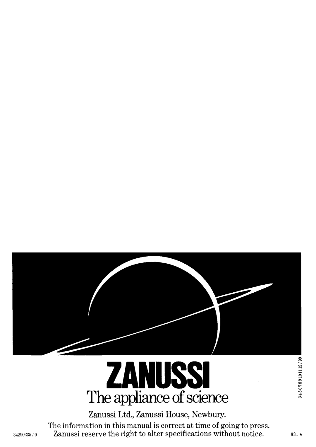 Zanussi FE 4000 manual 