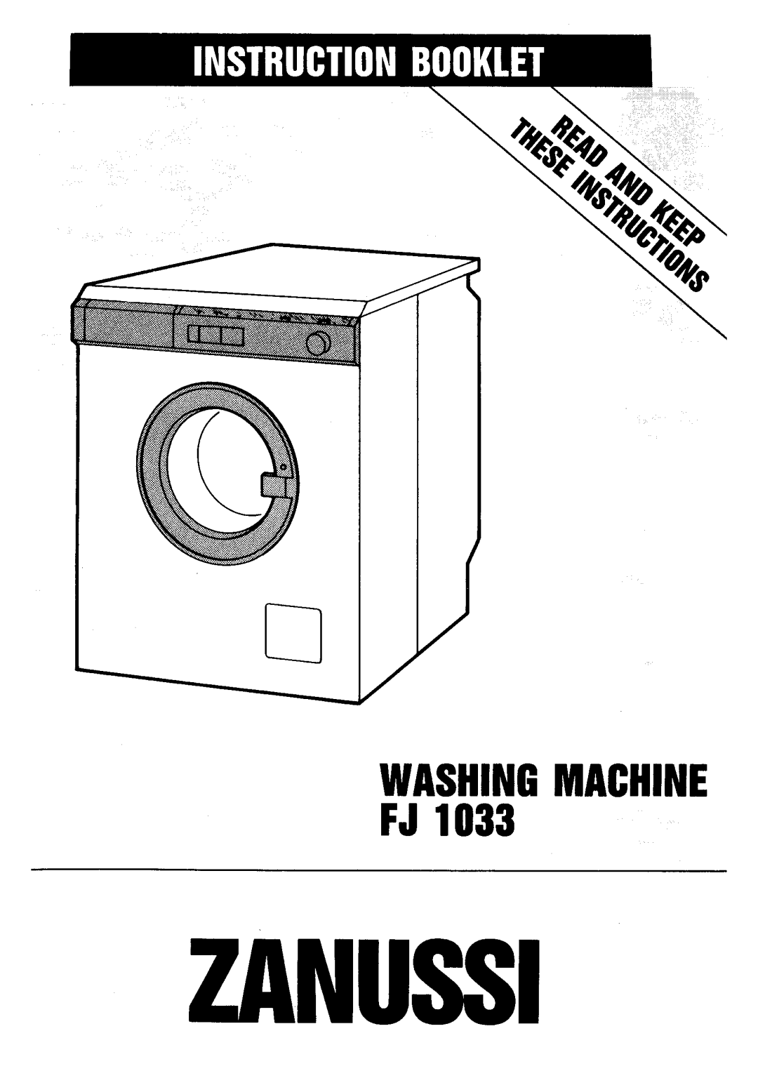 Zanussi FJ 1033 manual 