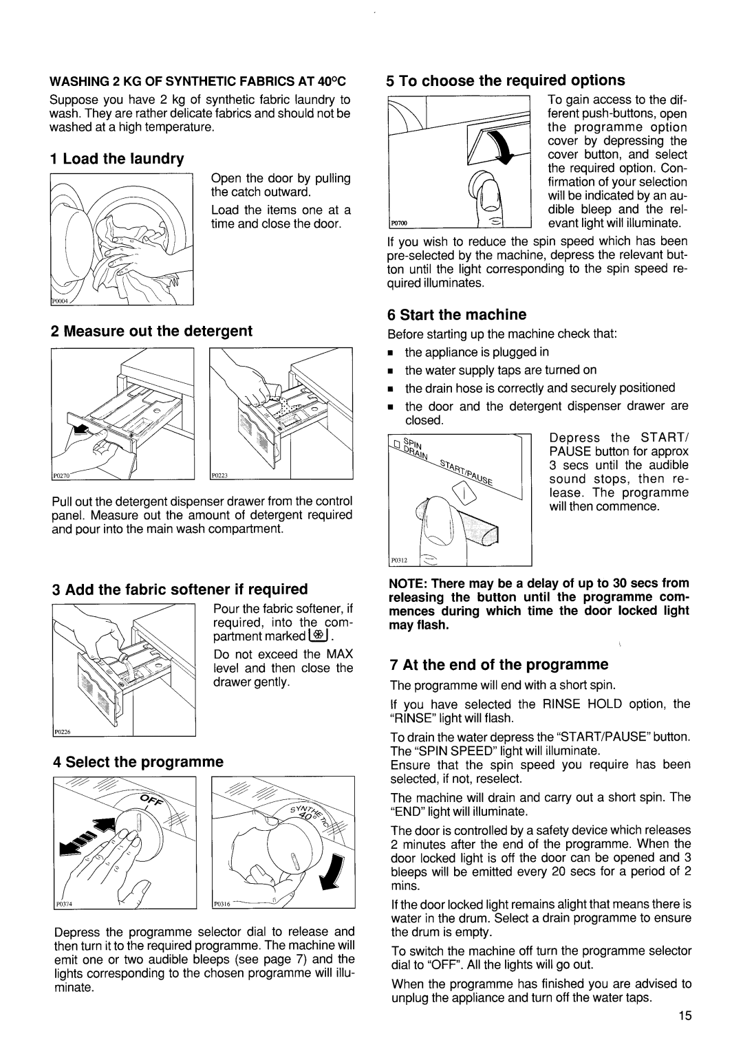 Zanussi FJ 1200 manual 