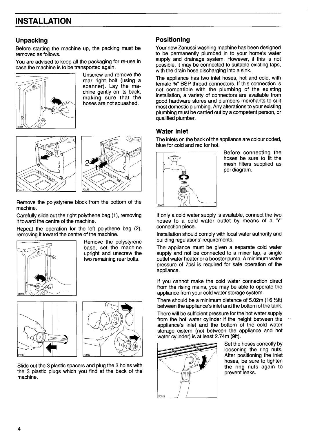 Zanussi FJ 1200 manual 