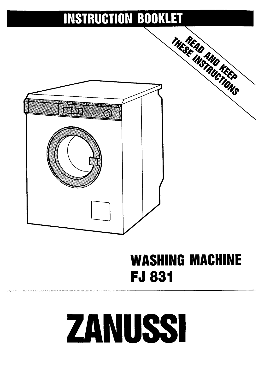 Zanussi FJ 831 manual 