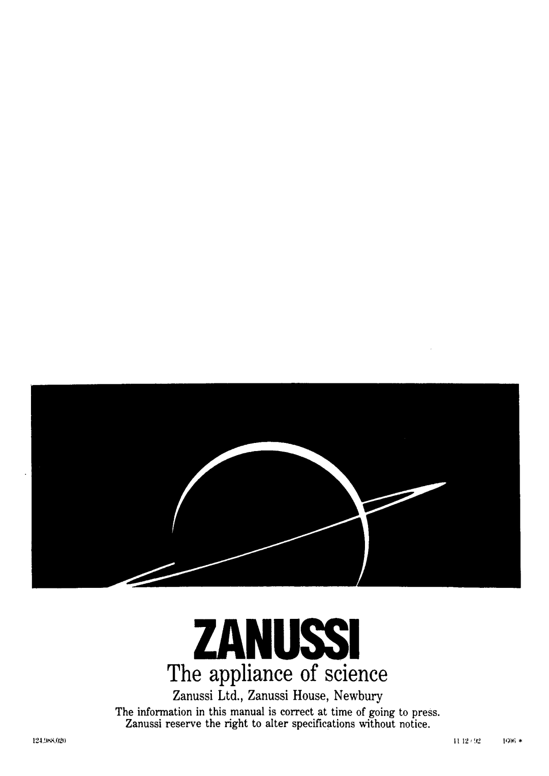 Zanussi FJ 831 manual 