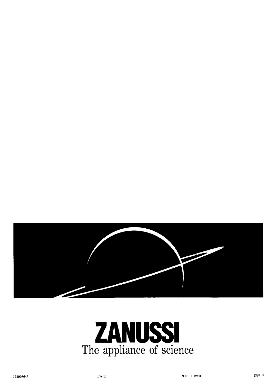 Zanussi FJ1040/A manual 