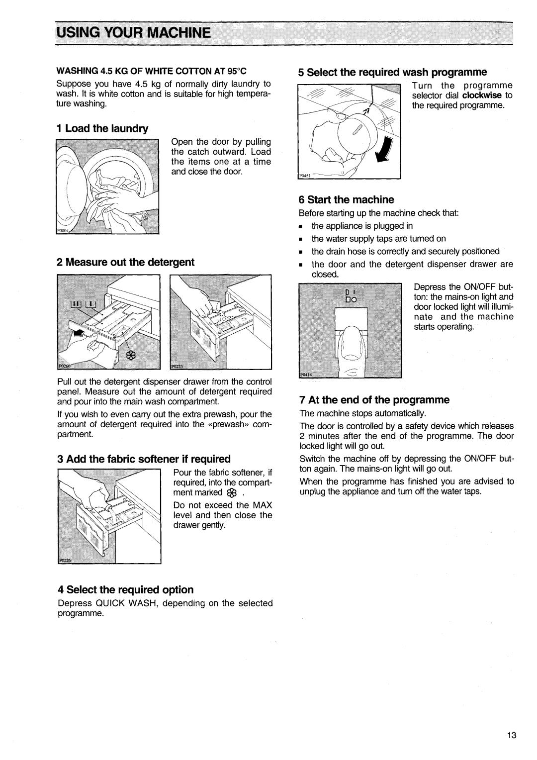 Zanussi FJ1094 AL manual 