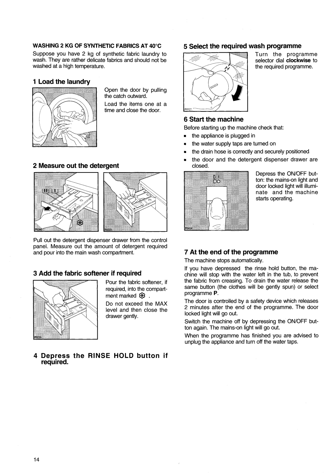 Zanussi FJ1094 AL manual 