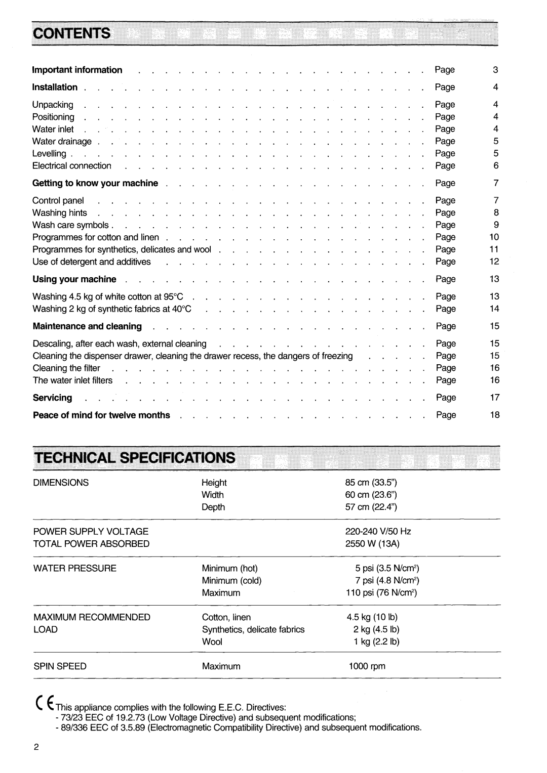 Zanussi FJ1094 AL manual 