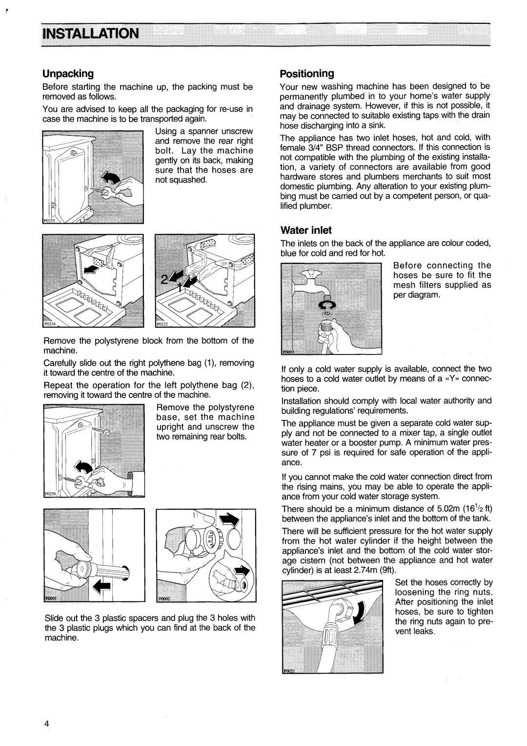 Zanussi FJ1094 AL manual 