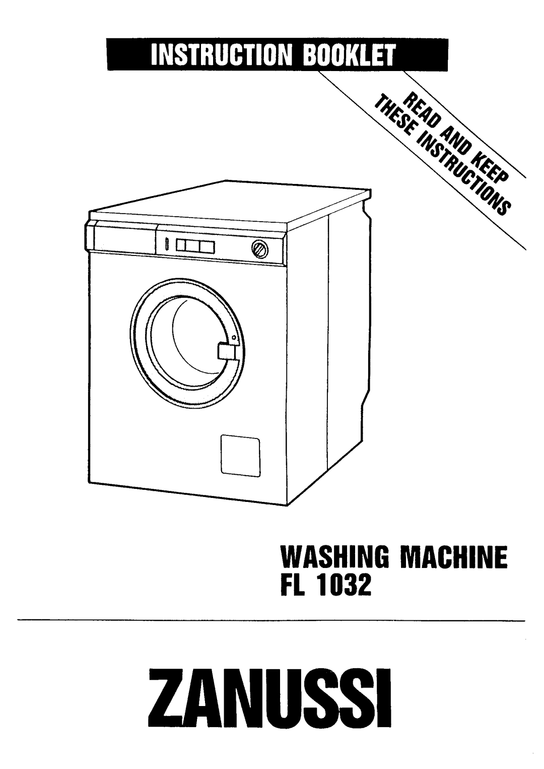 Zanussi FL 1032 manual 