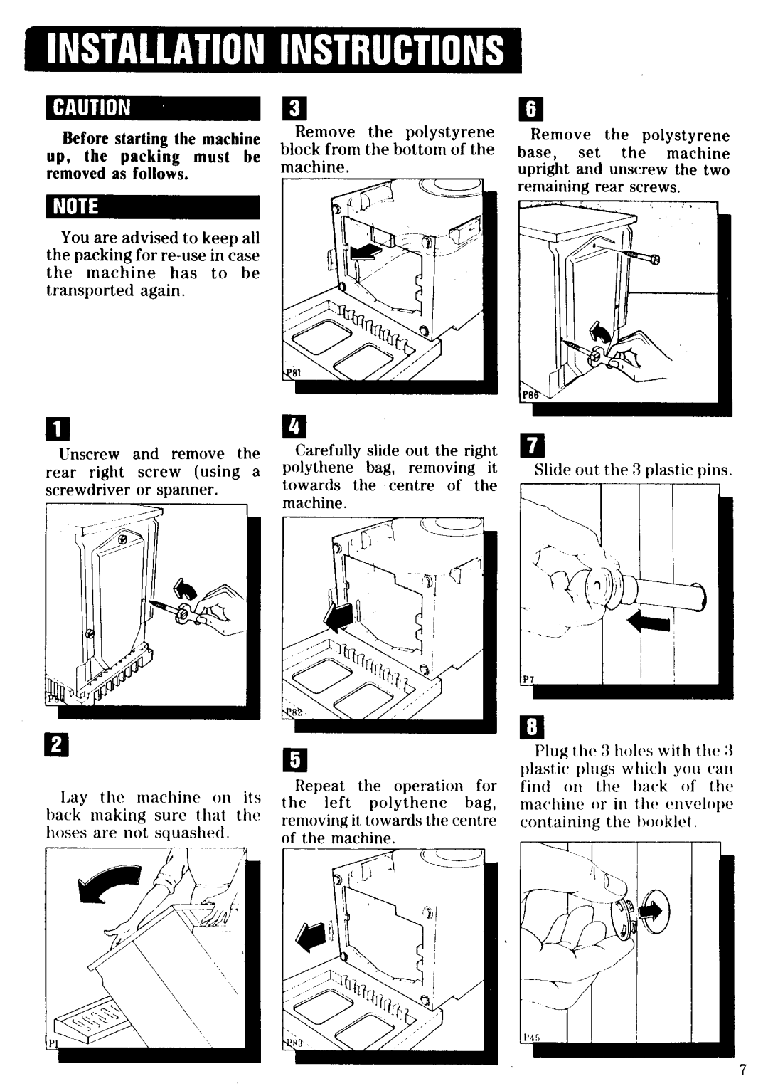 Zanussi FL 1032 manual 