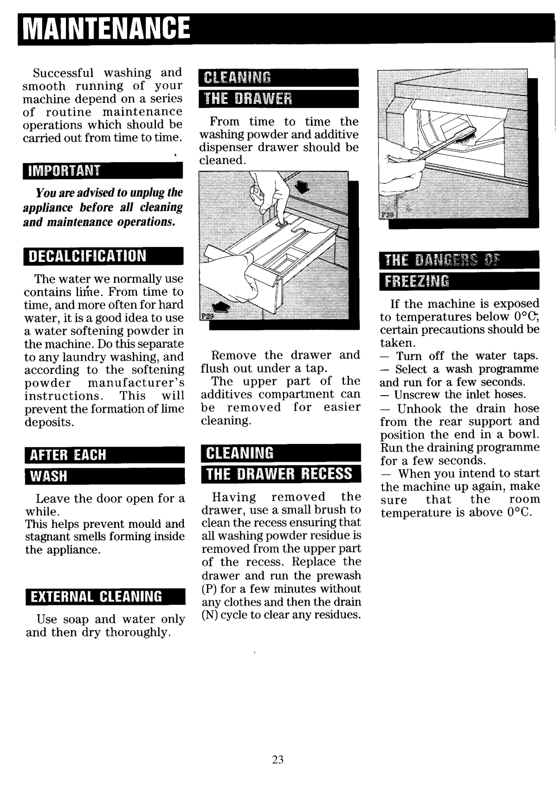 Zanussi FL 853 manual 