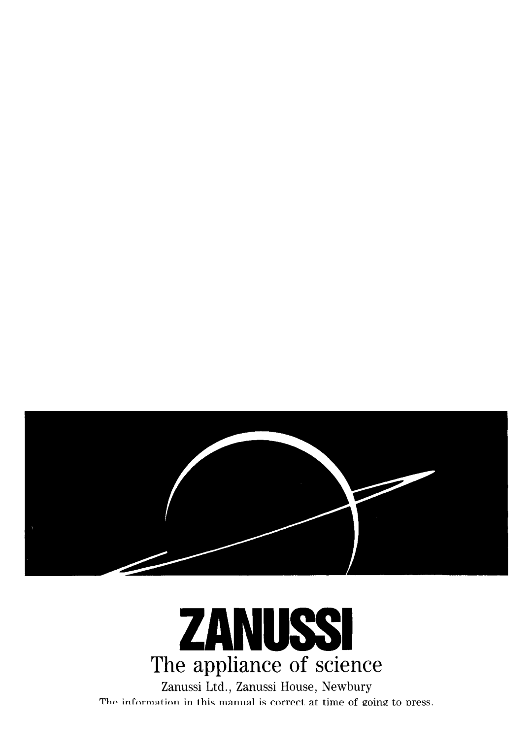 Zanussi FL 853 manual 