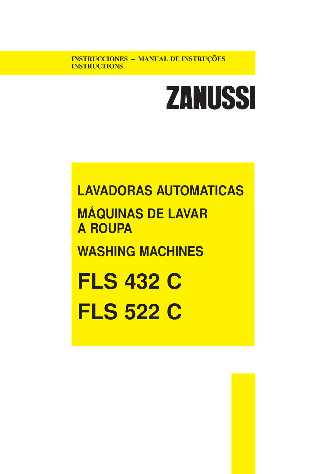 Zanussi manual FLS 432 C FLS 522 C 