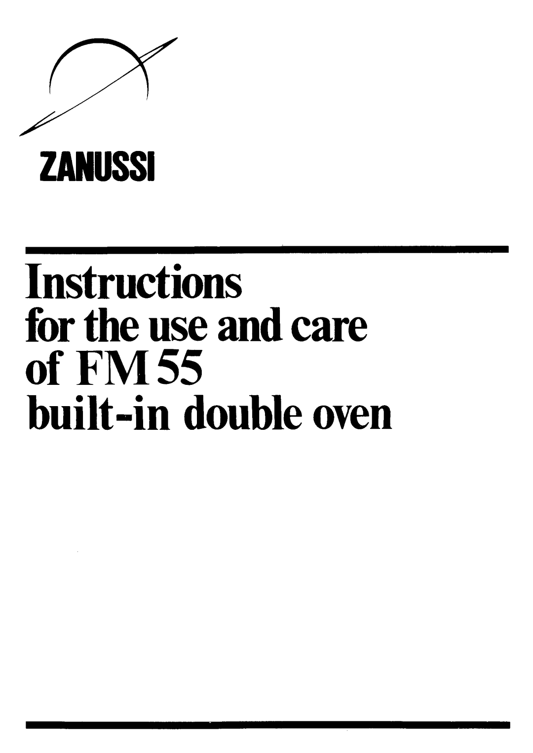Zanussi FM 55 manual 
