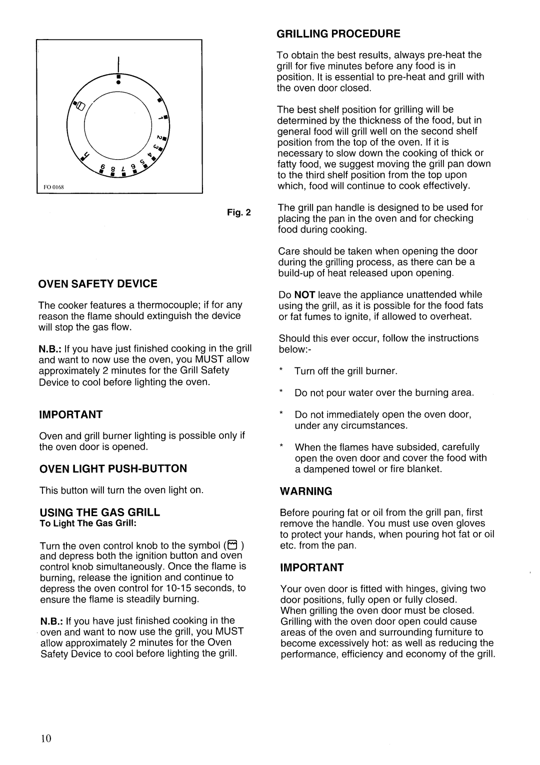 Zanussi GCF9621, GCF5621 manual 