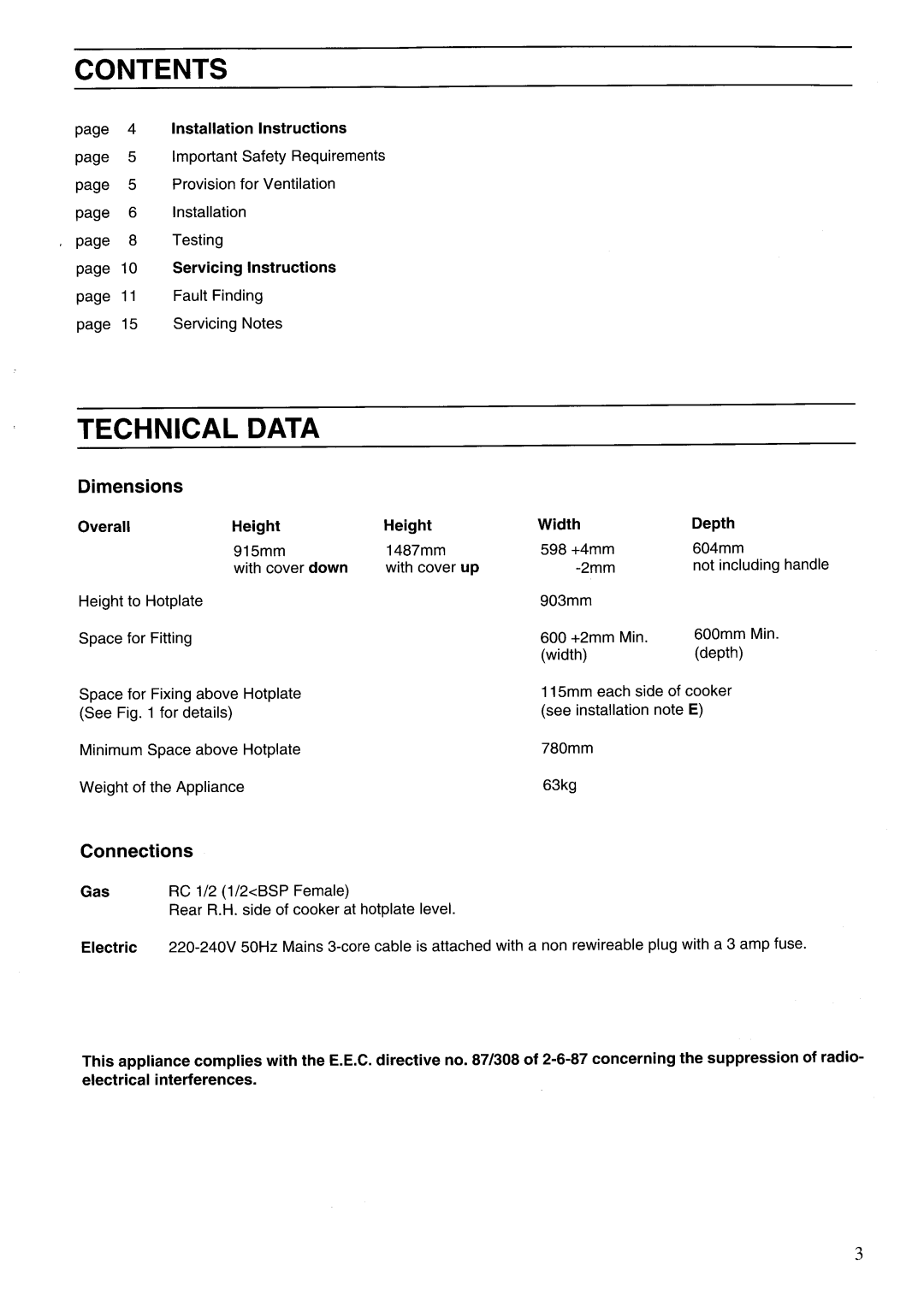 Zanussi GCF5621, GCF9621 manual 