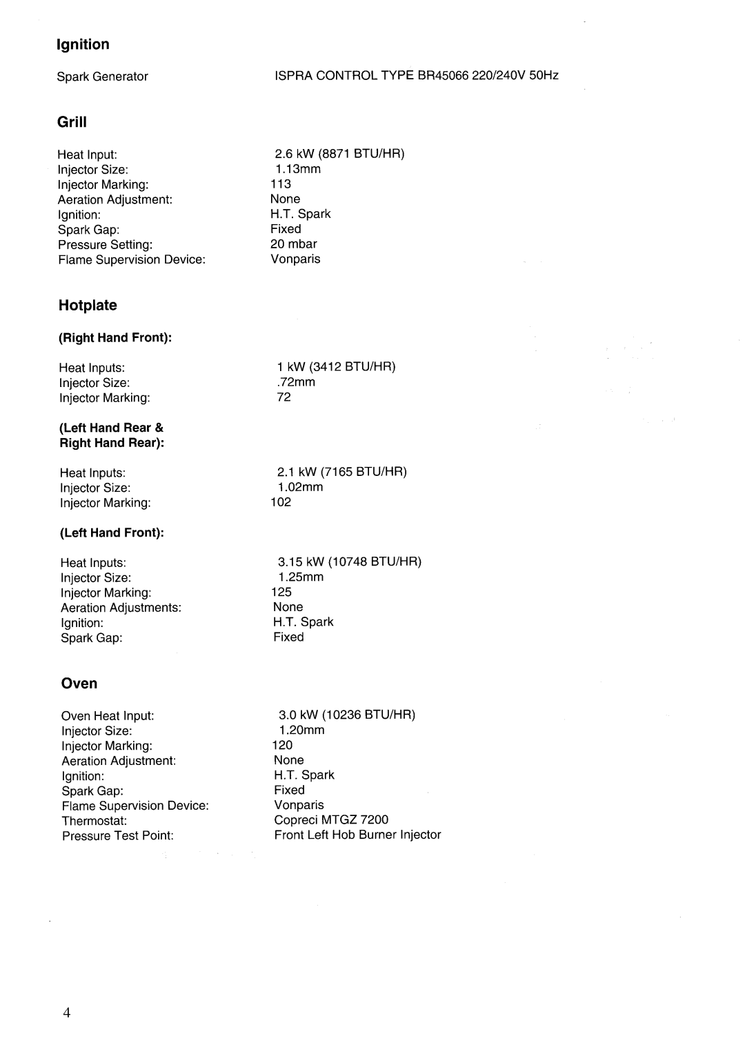 Zanussi GCF9621, GCF5621 manual 