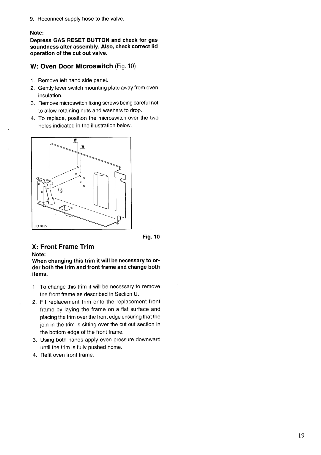 Zanussi GCF5621, GCF9621 manual 