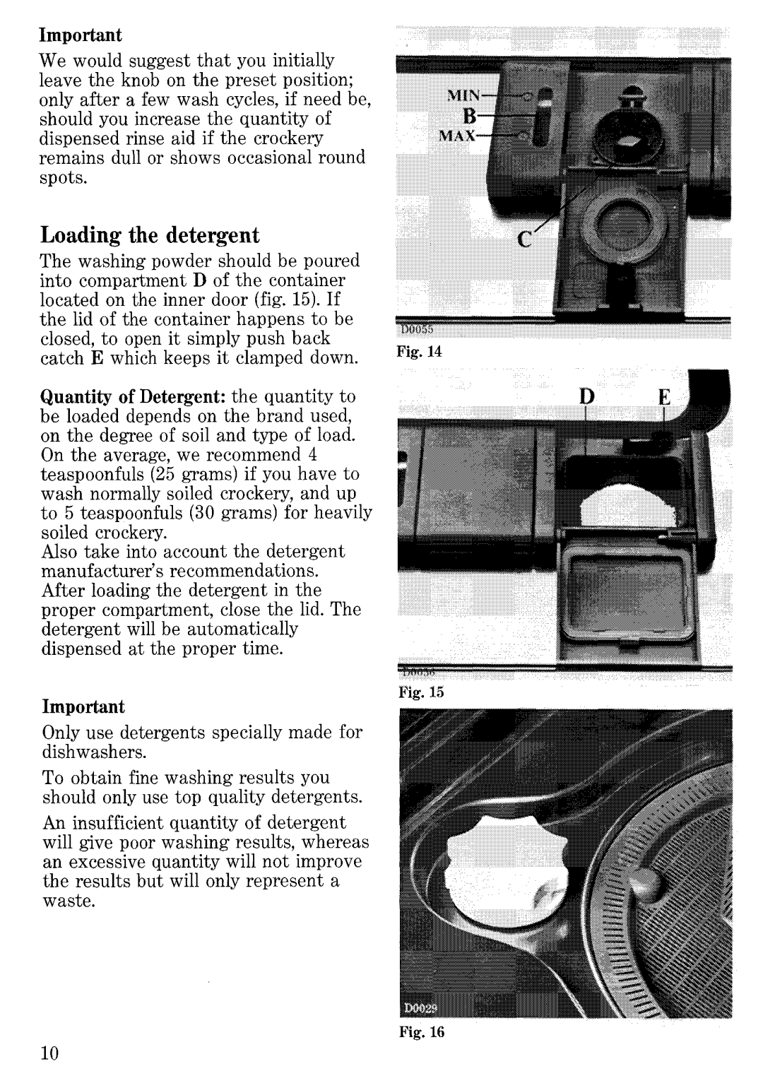 Zanussi ID 500, ID 503 manual 