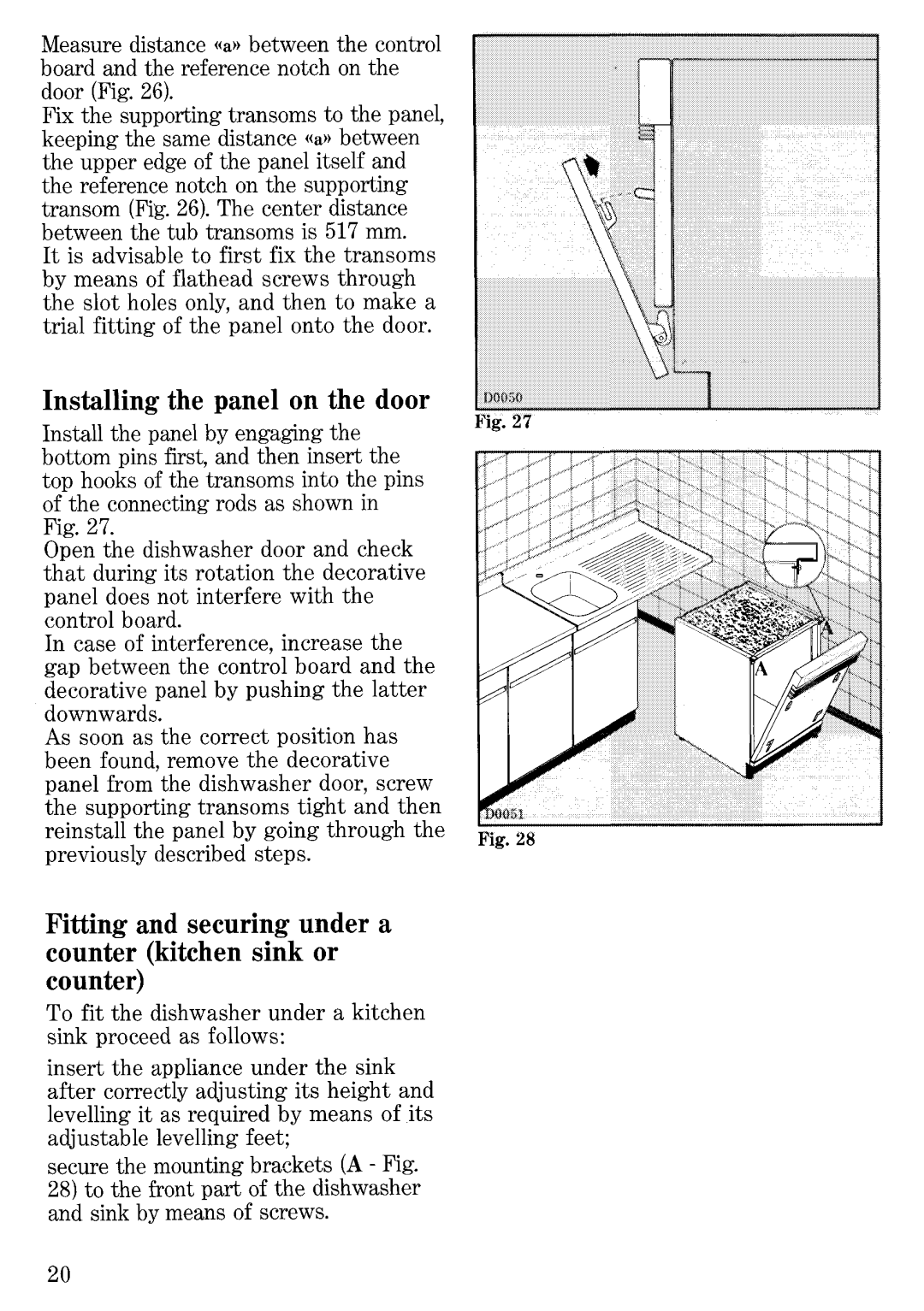 Zanussi ID 500, ID 503 manual 