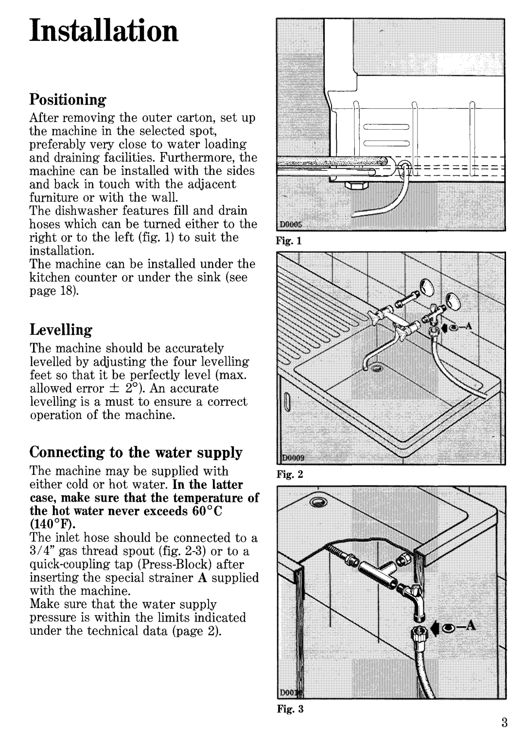 Zanussi ID 503, ID 500 manual 