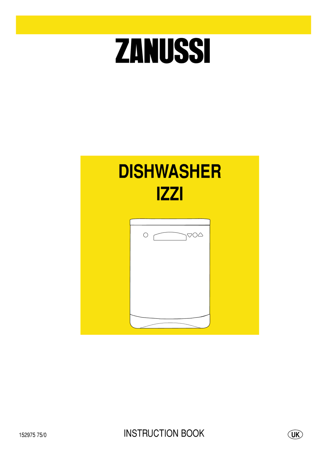 Zanussi IZZI manual Dishwasher Izzi 