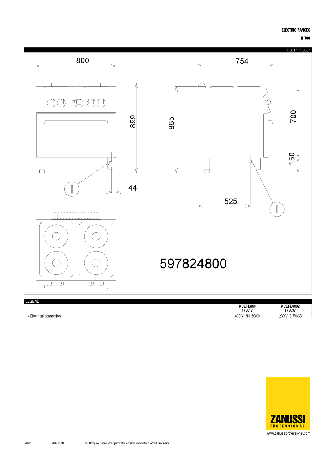 Zanussi KCEV800, KCEV1200, KCEFE8002, KCEQFE8002, KCEQV800, 178020, 178015, 178017, 178037, 178019, 178028, 178016 597824800 