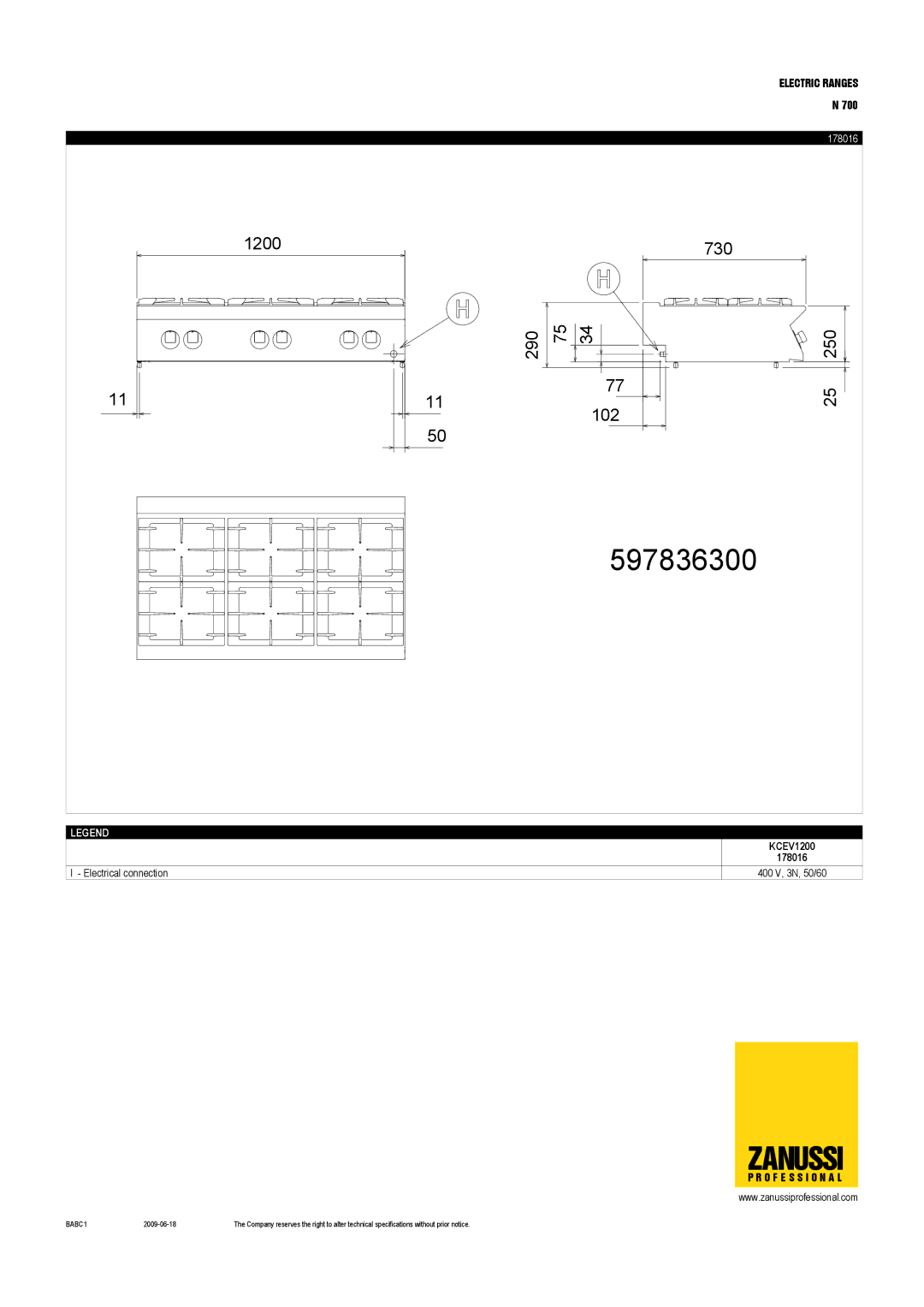 Zanussi KCEV800, KCEV1200, KCEFE8002, KCEQFE8002, KCEQV800, 178020, 178015, 178017, 178037, 178019, 178028, 178016 597836300 