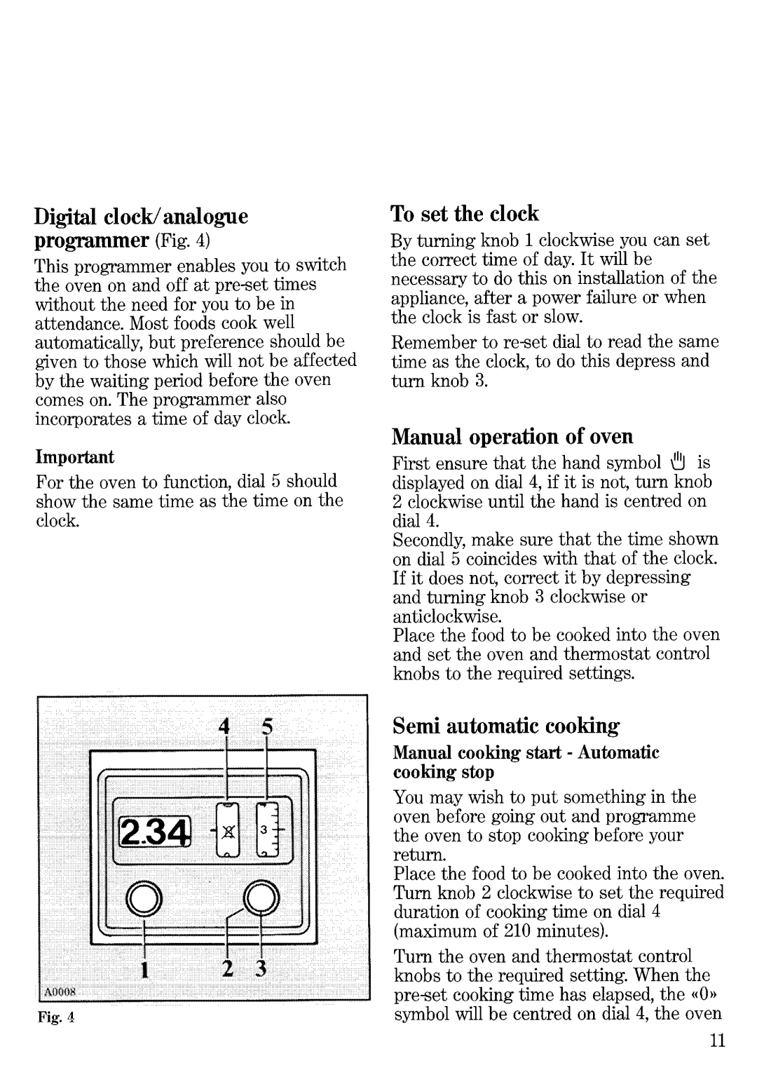 Zanussi MC 20 MG, MC 20 MB manual 