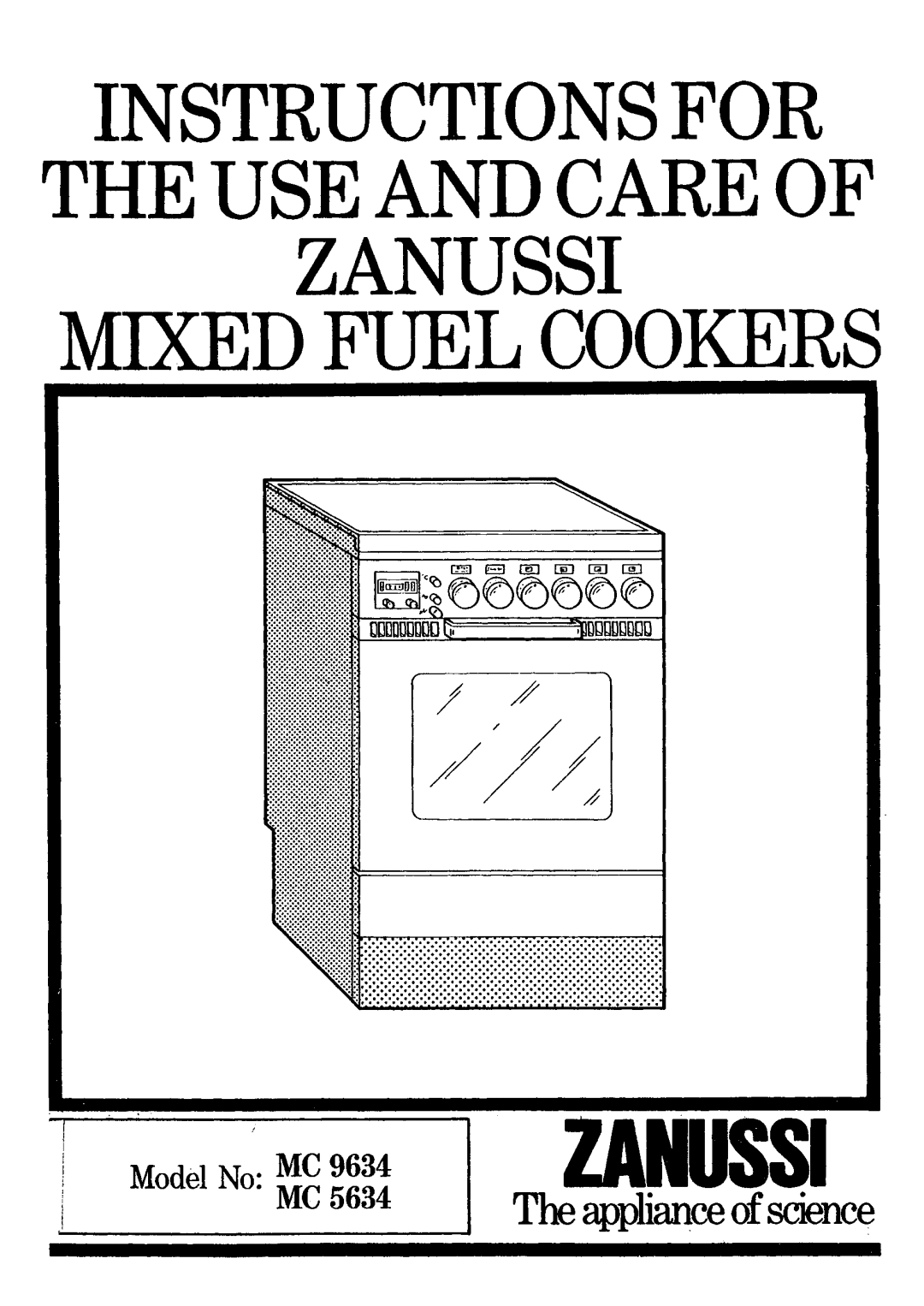 Zanussi MC 5634, MC 9634 manual 