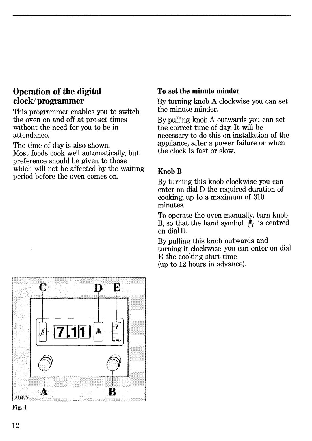 Zanussi MC 9634, MC 5634 manual 