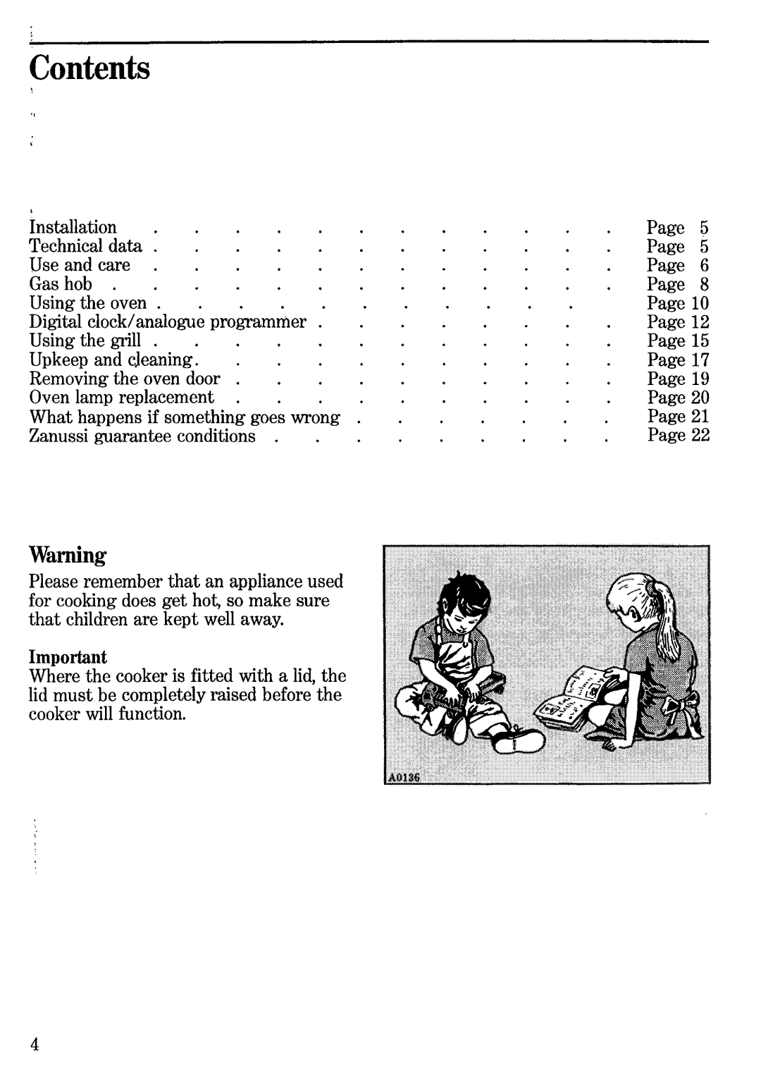 Zanussi MC 9634, MC 5634 manual 