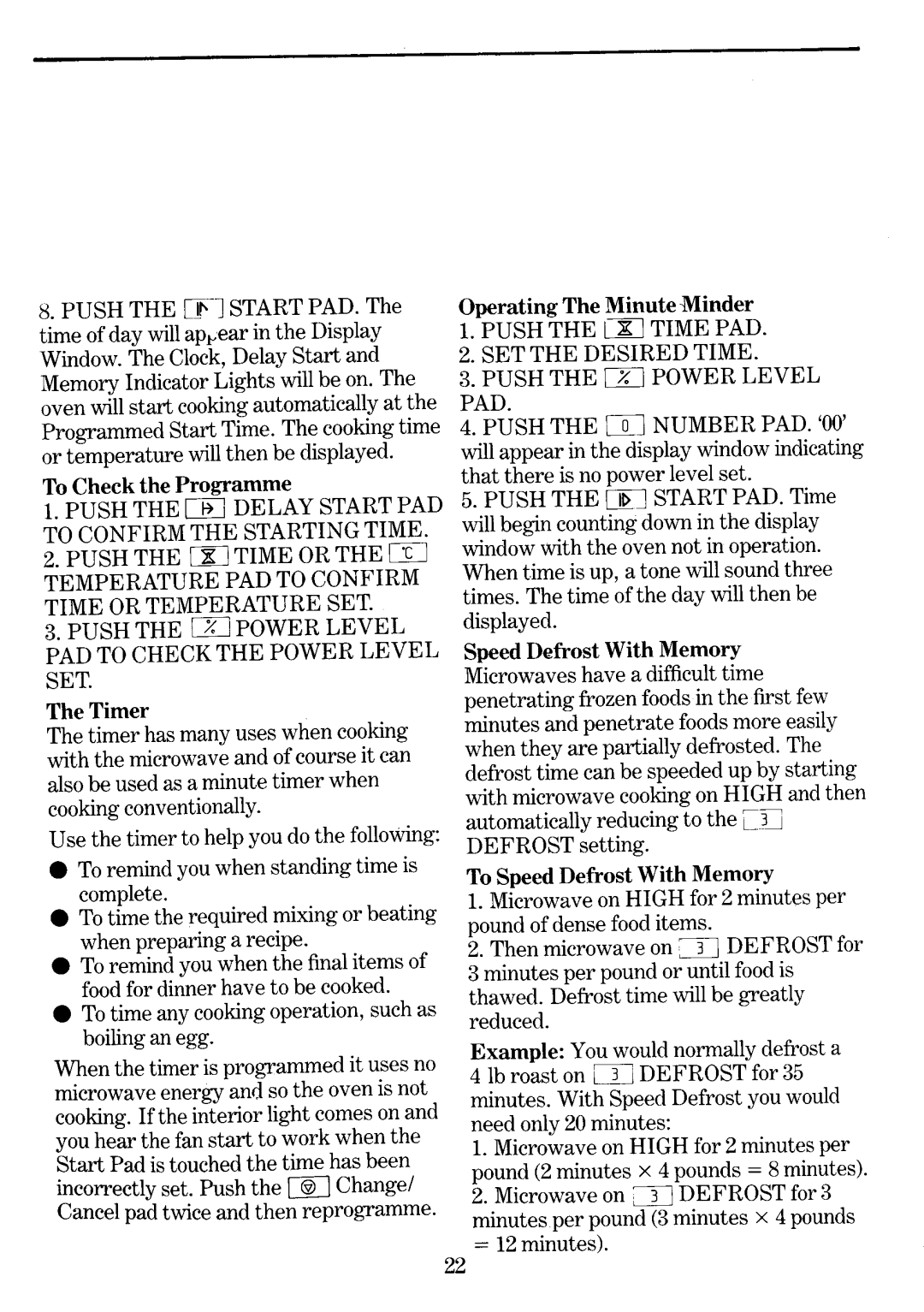 Zanussi MW 1135, MW 2135 manual 