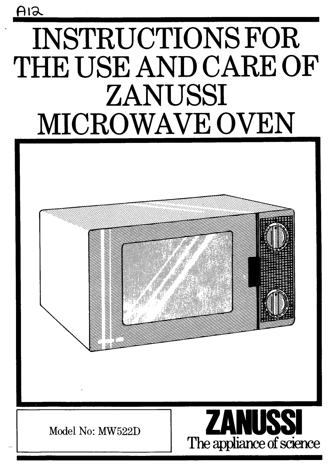 Zanussi MW522D manual 