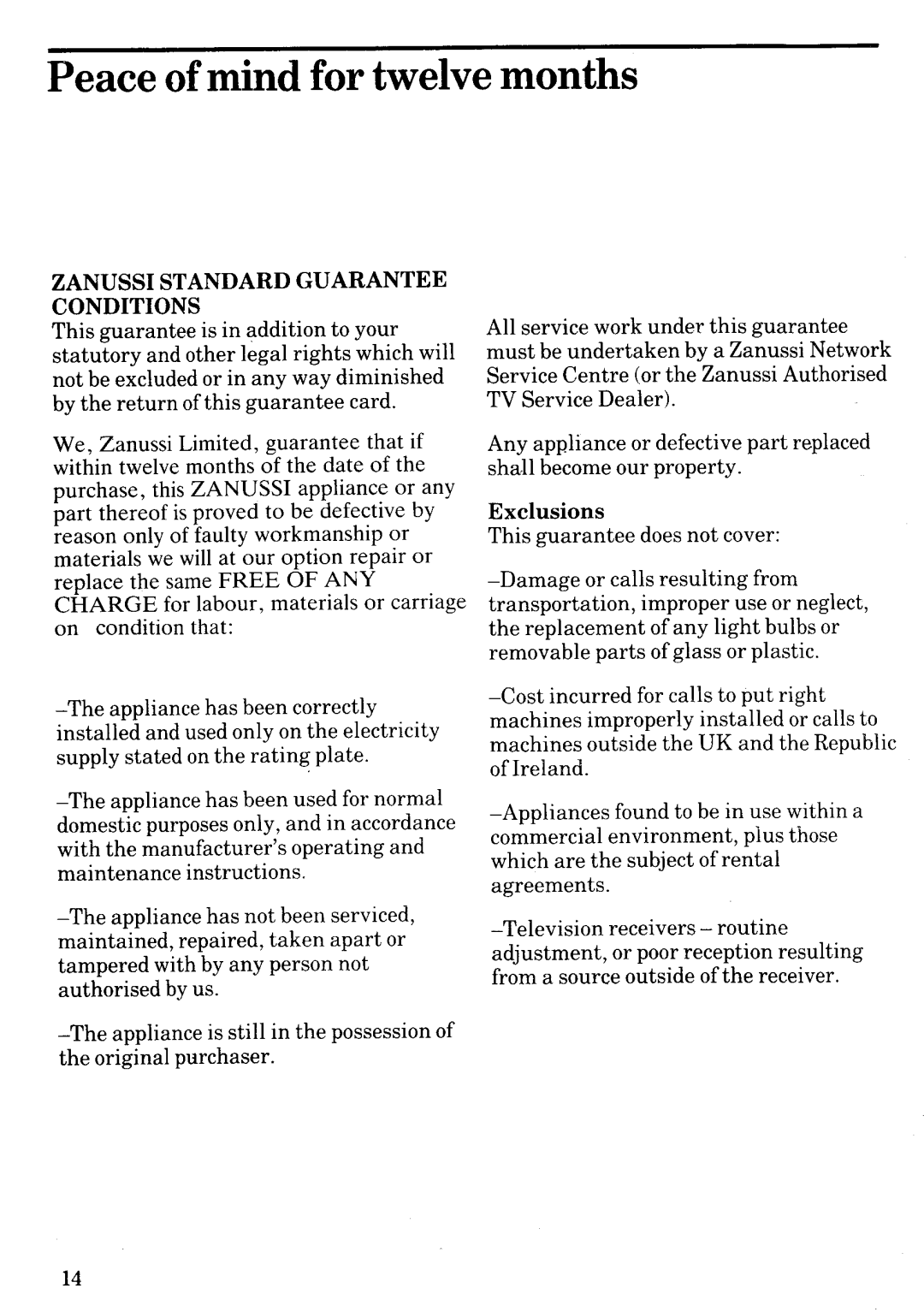 Zanussi MW522D manual 