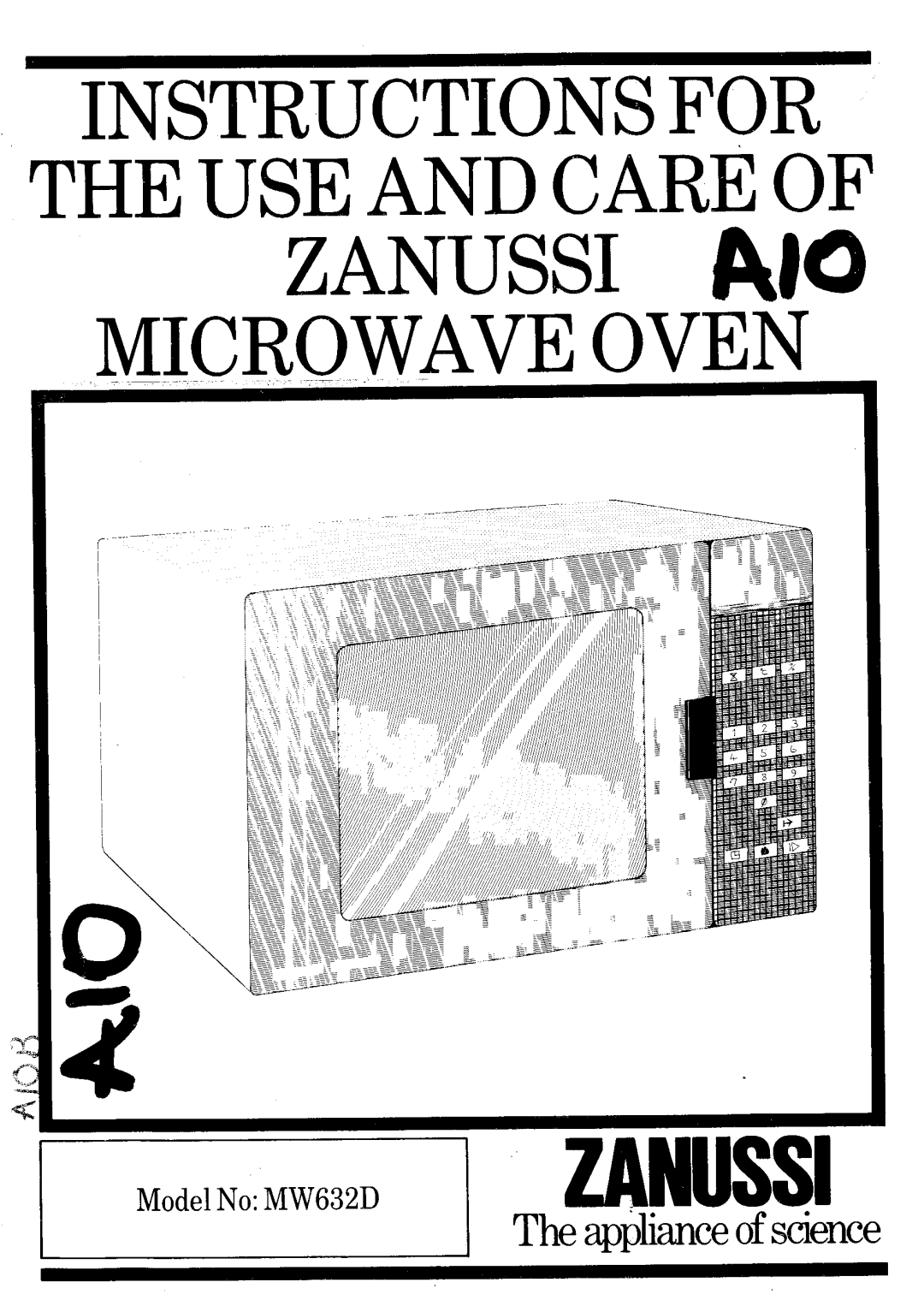 Zanussi MW632D manual 