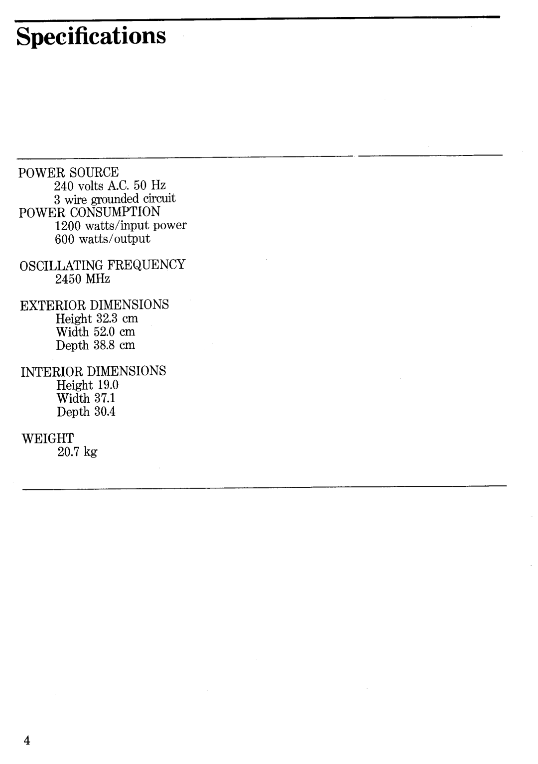 Zanussi MW632D manual 