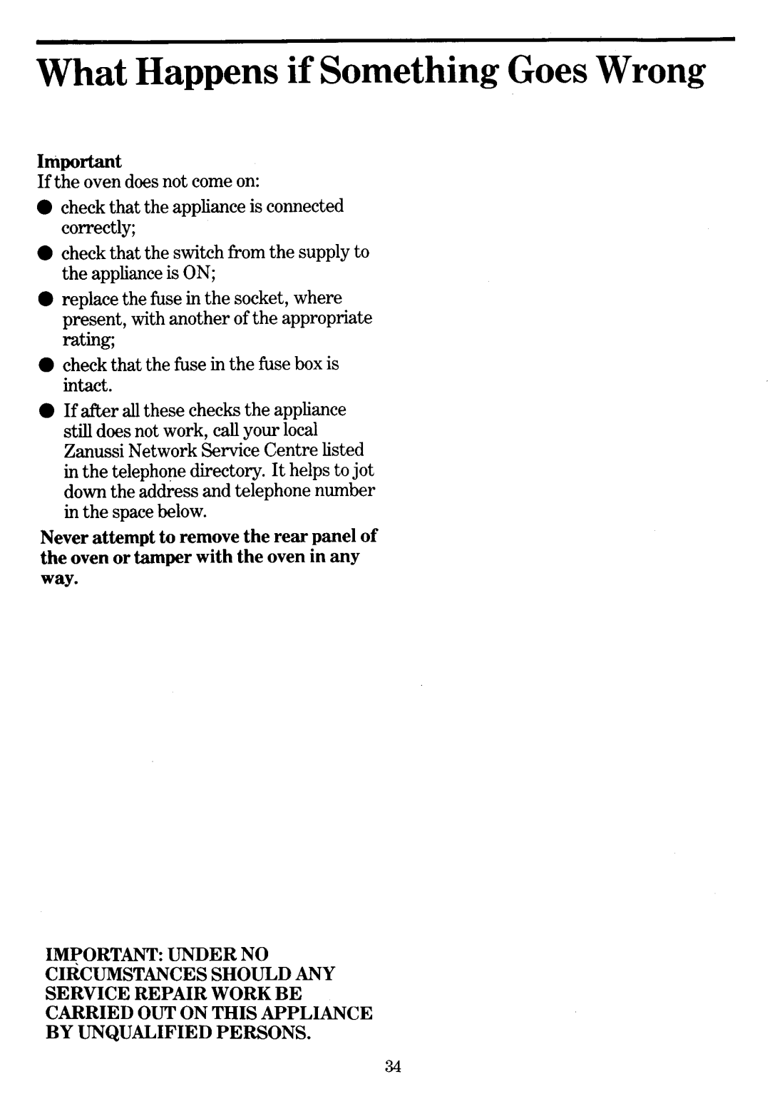 Zanussi MWi771 manual 