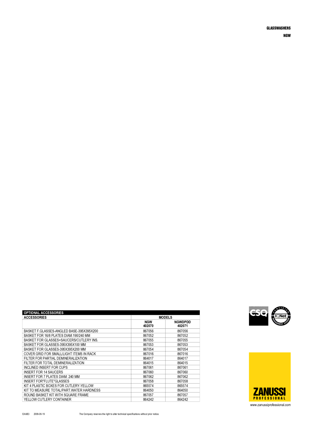 Zanussi 402070, NGWDPDD, 402071 dimensions Zanussi 