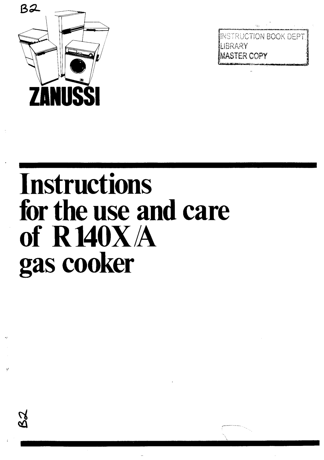 Zanussi R140X/A manual 