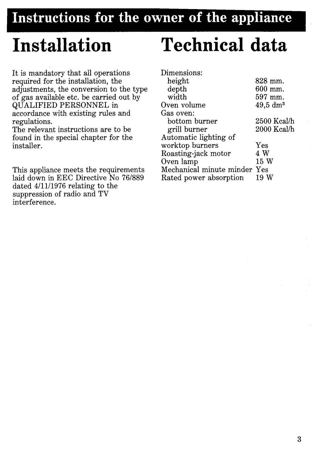 Zanussi R140X/A manual 