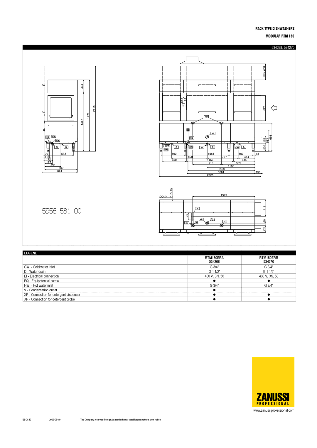 Zanussi RTM180ERA, RTM180ERB, RTM180ELB, RTM180ELA, 534271, 534269 dimensions Zanussi, 534268 534270 