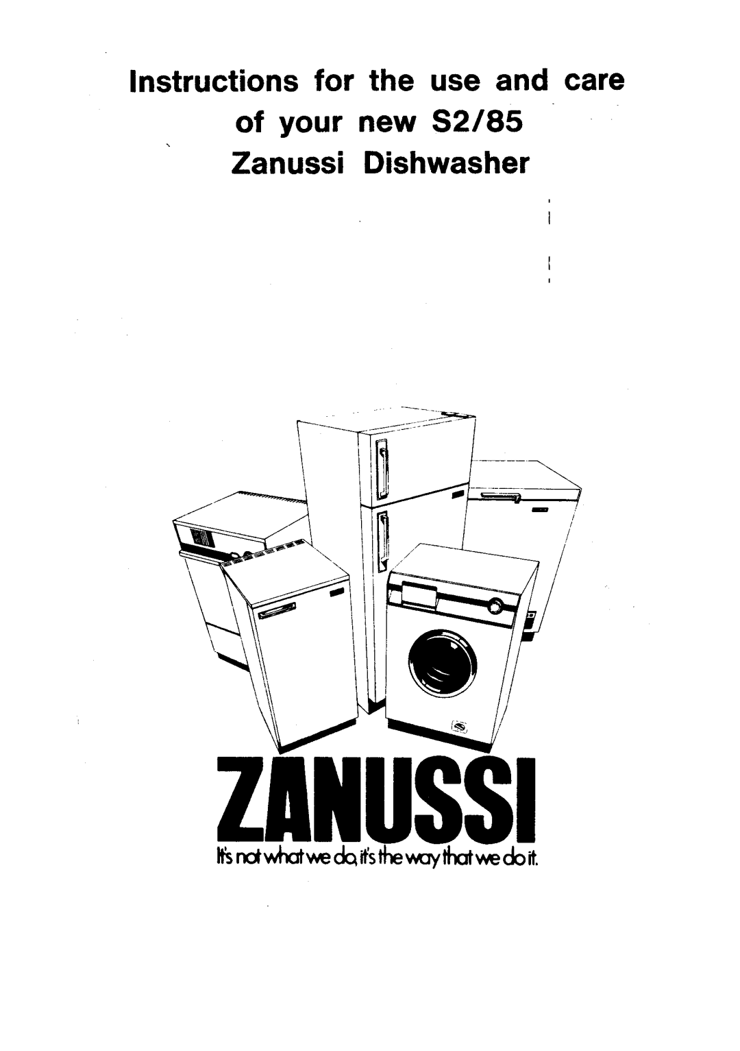 Zanussi S2/85 manual 