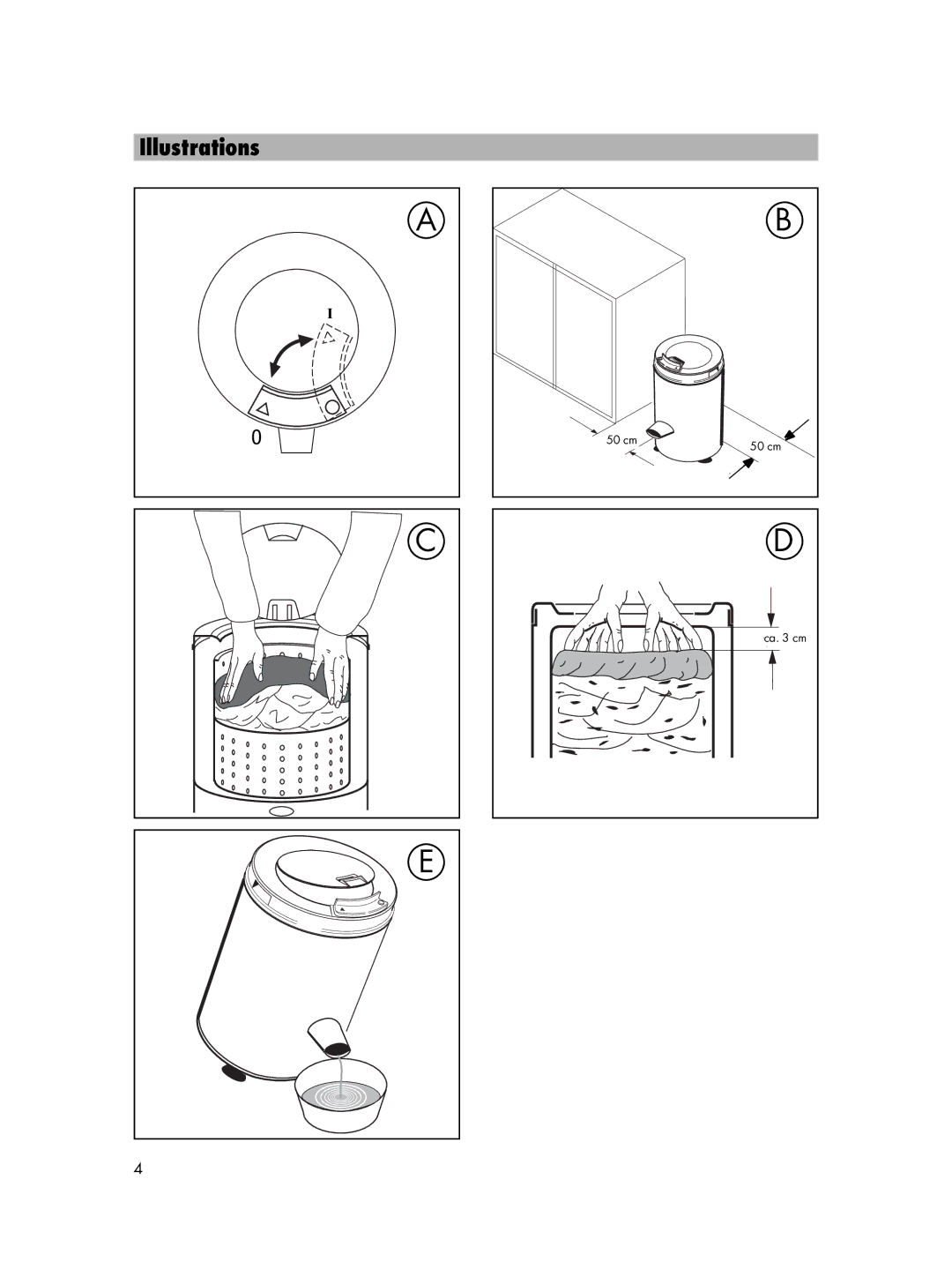 Zanussi SD 2811 W manual Illustrations 